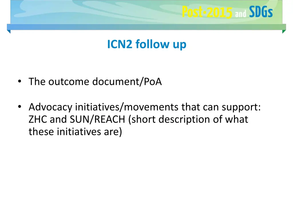 icn2 follow up