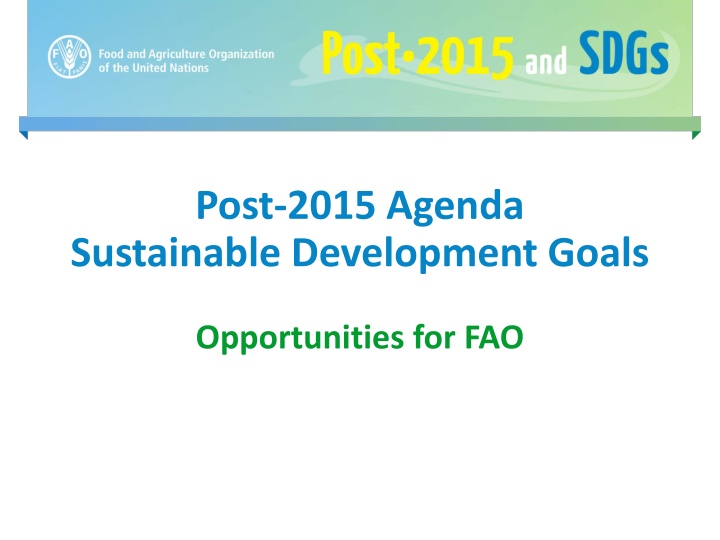 post 2015 agenda sustainable development goals