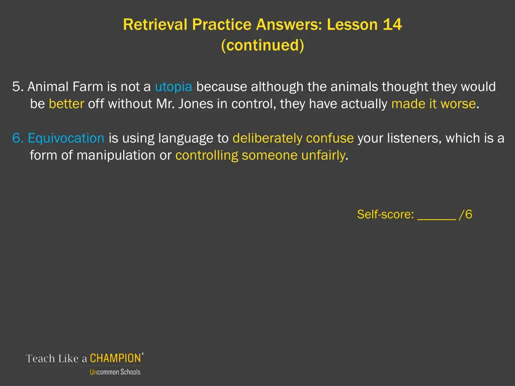 retrieval practice answers lesson 14 continued