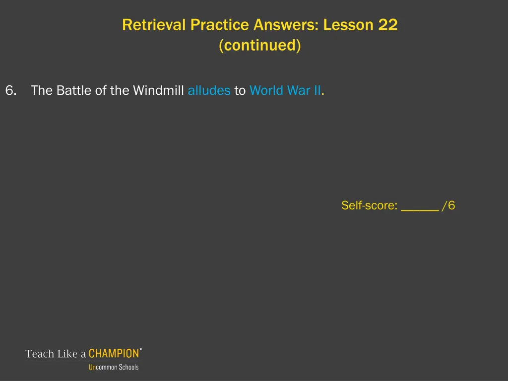 retrieval practice answers lesson 22 continued