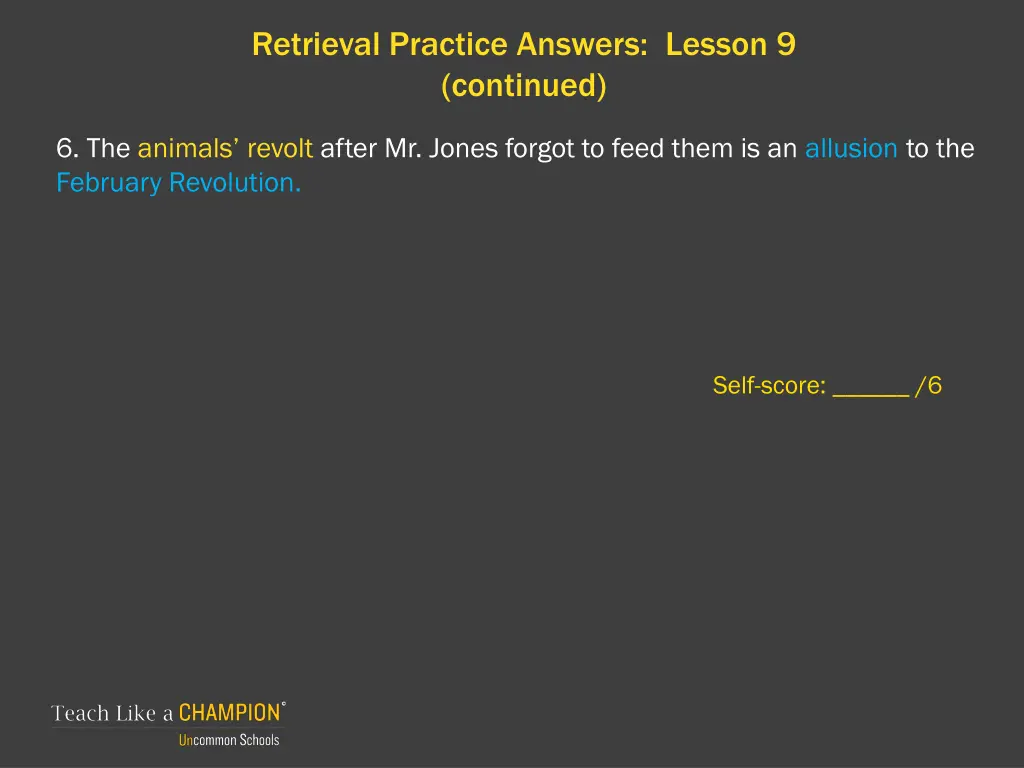 retrieval practice answers lesson 9 continued