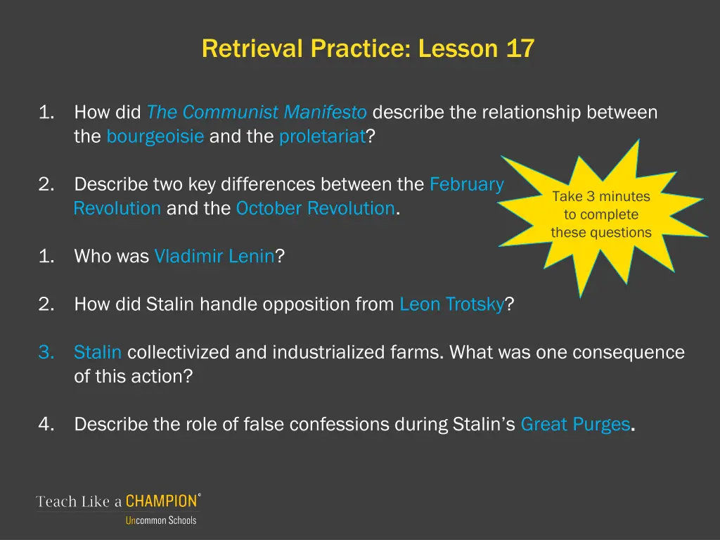 retrieval practice lesson 17