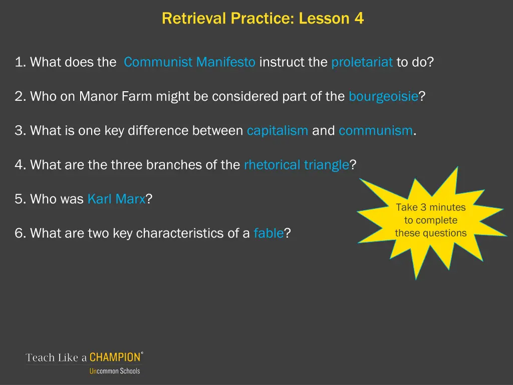 retrieval practice lesson 4