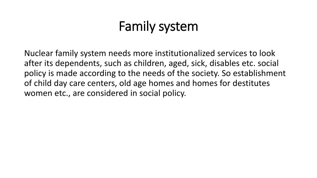 family system family system