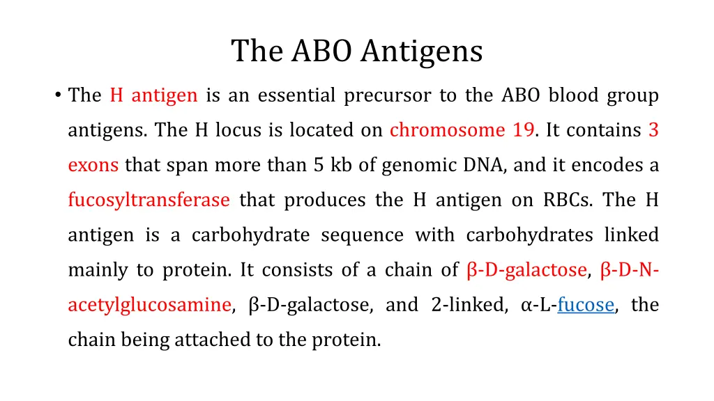 the abo antigens