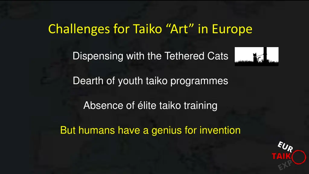 challenges for taiko art in europe 4