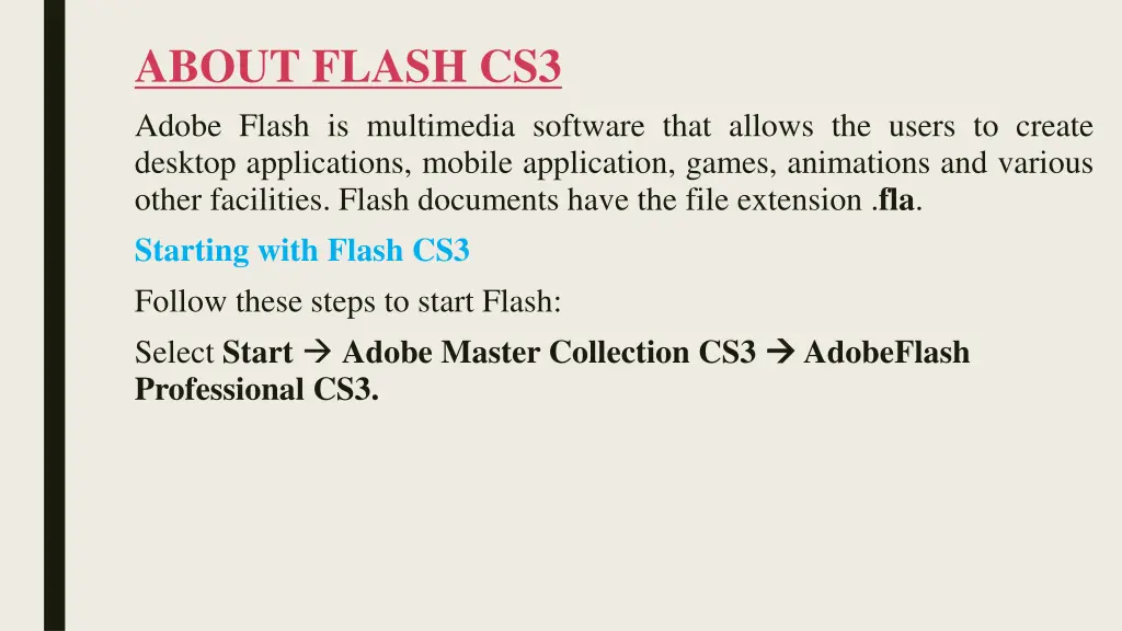 about flash cs3 adobe flash is multimedia