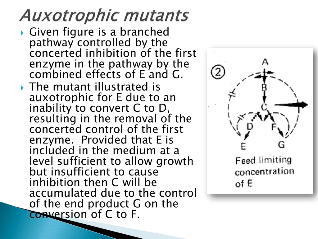 given figure is a branched pathway controlled