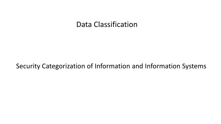 data classification