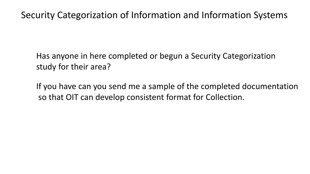 security categorization of information 1