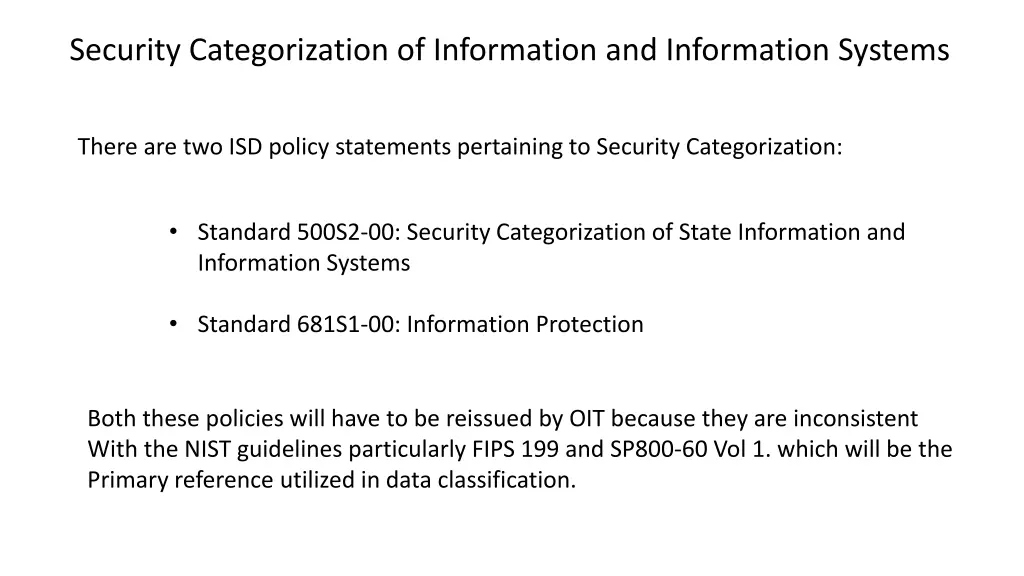 security categorization of information 2