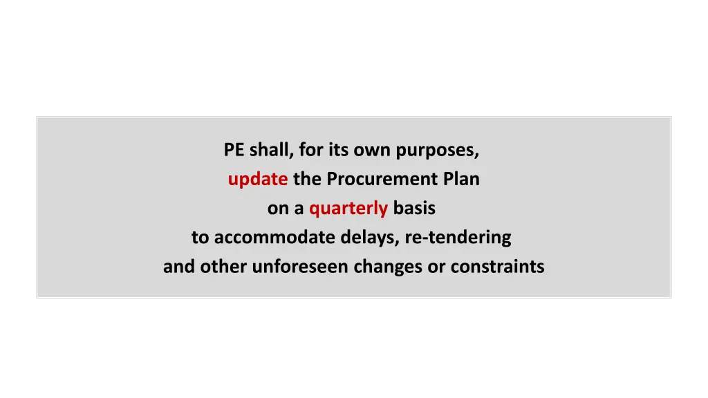 procurement plan 1