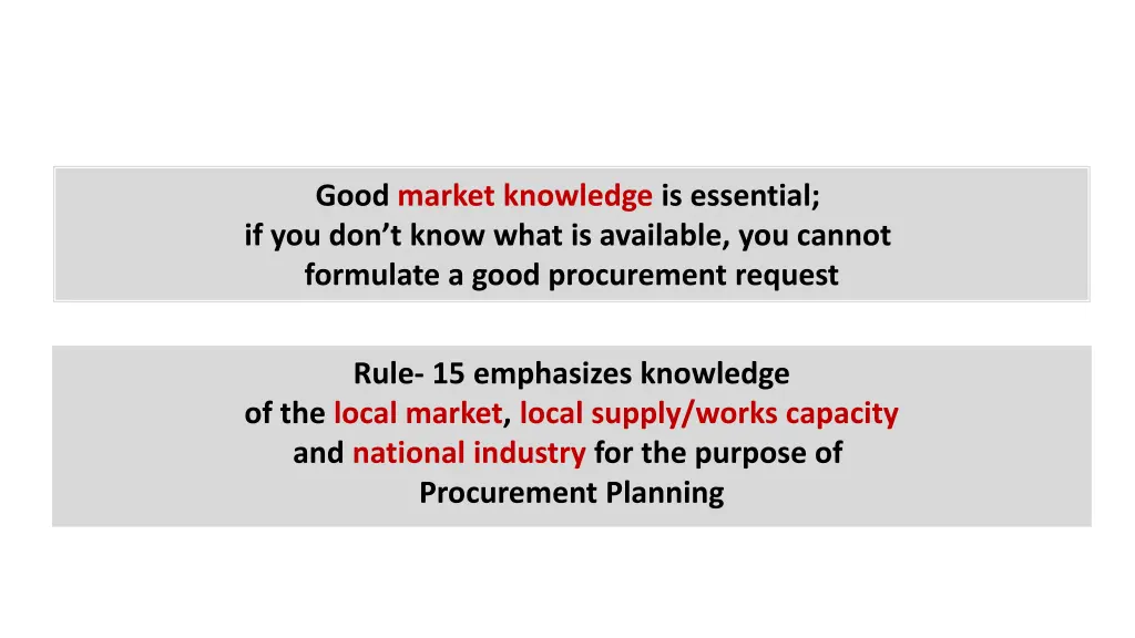 procurement planning