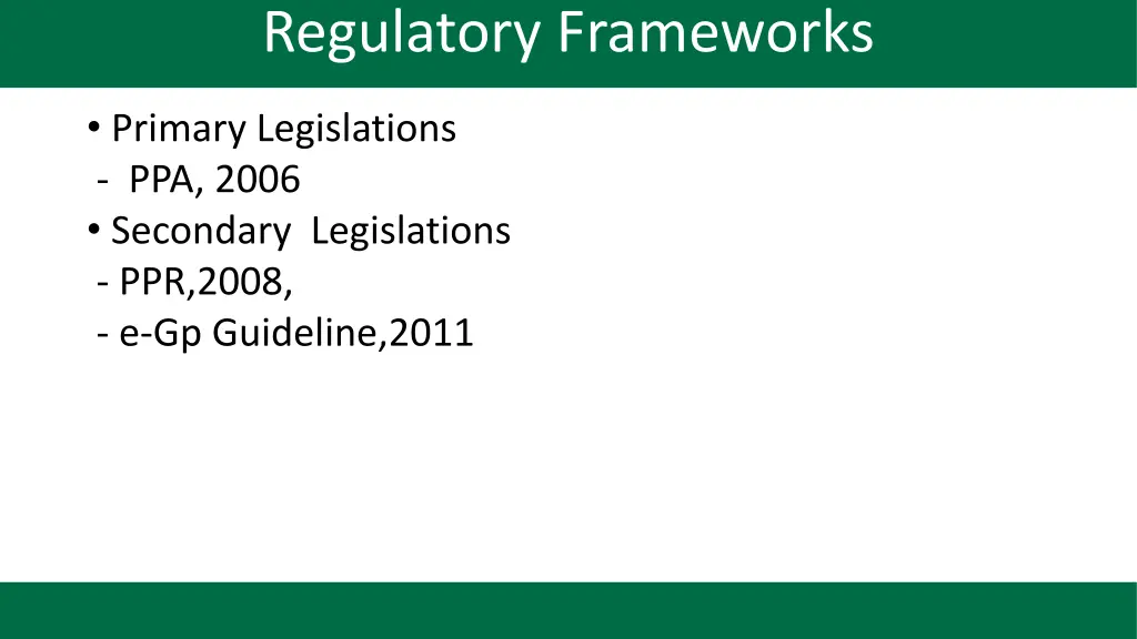regulatory frameworks