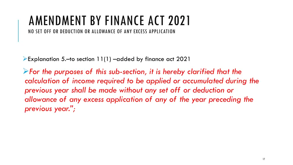 amendment by finance act 2021 1