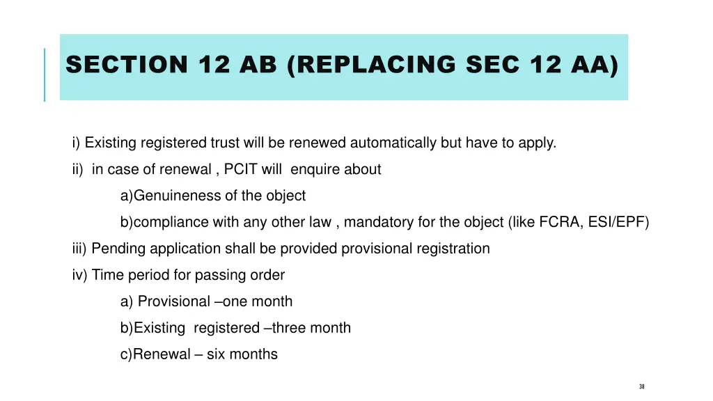 section 12 ab replacing sec 12 aa