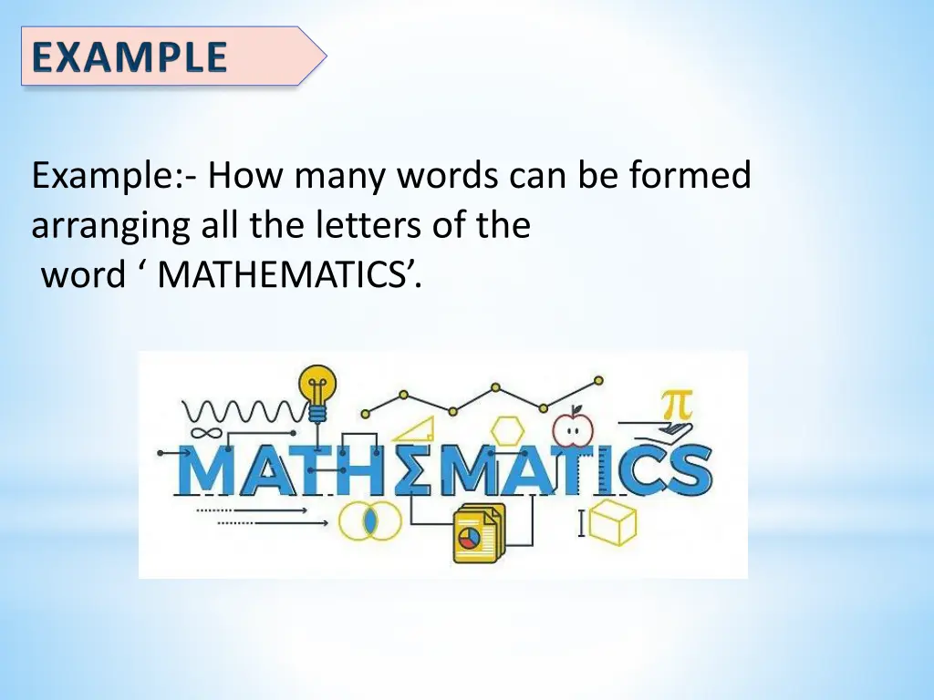 example how many words can be formed arranging