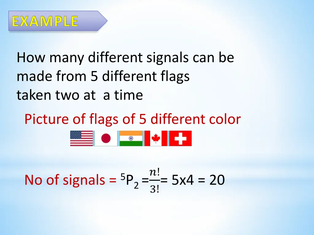 how many different signals can be made from