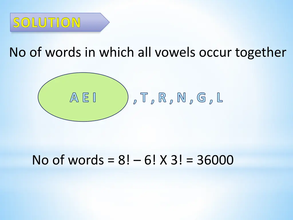 no of words in which all vowels occur together