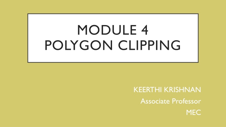 module 4 polygon clipping