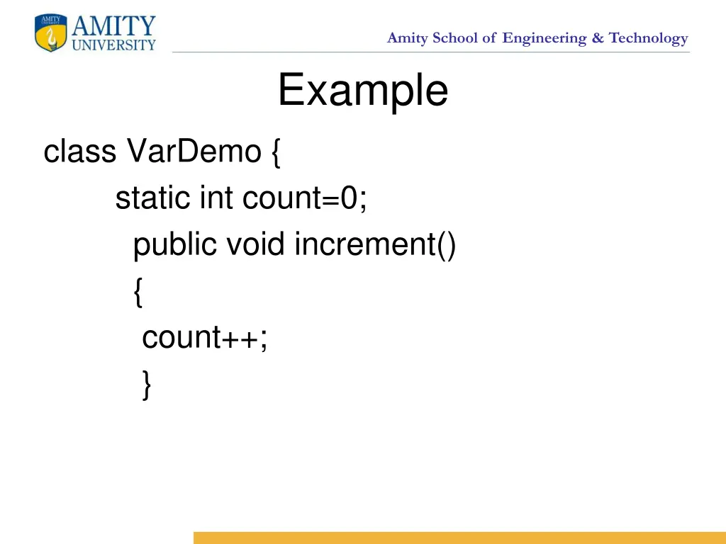 amity school of engineering technology example