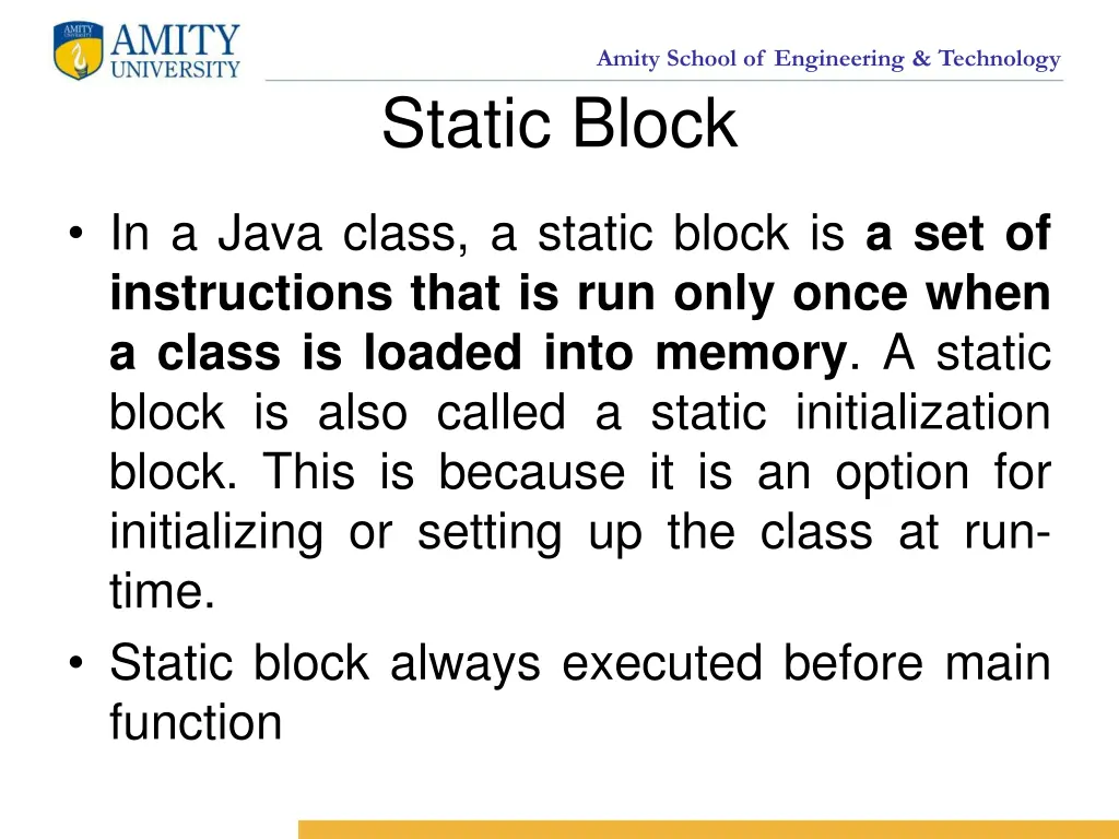 amity school of engineering technology static