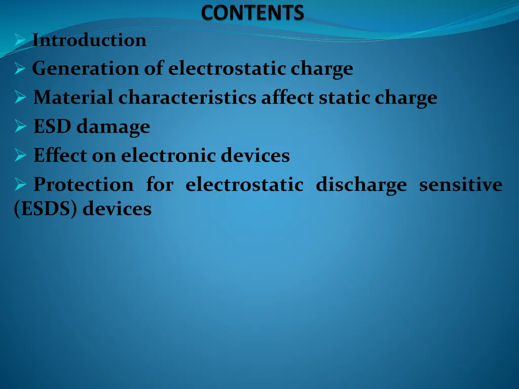 introduction generation of electrostaticcharge