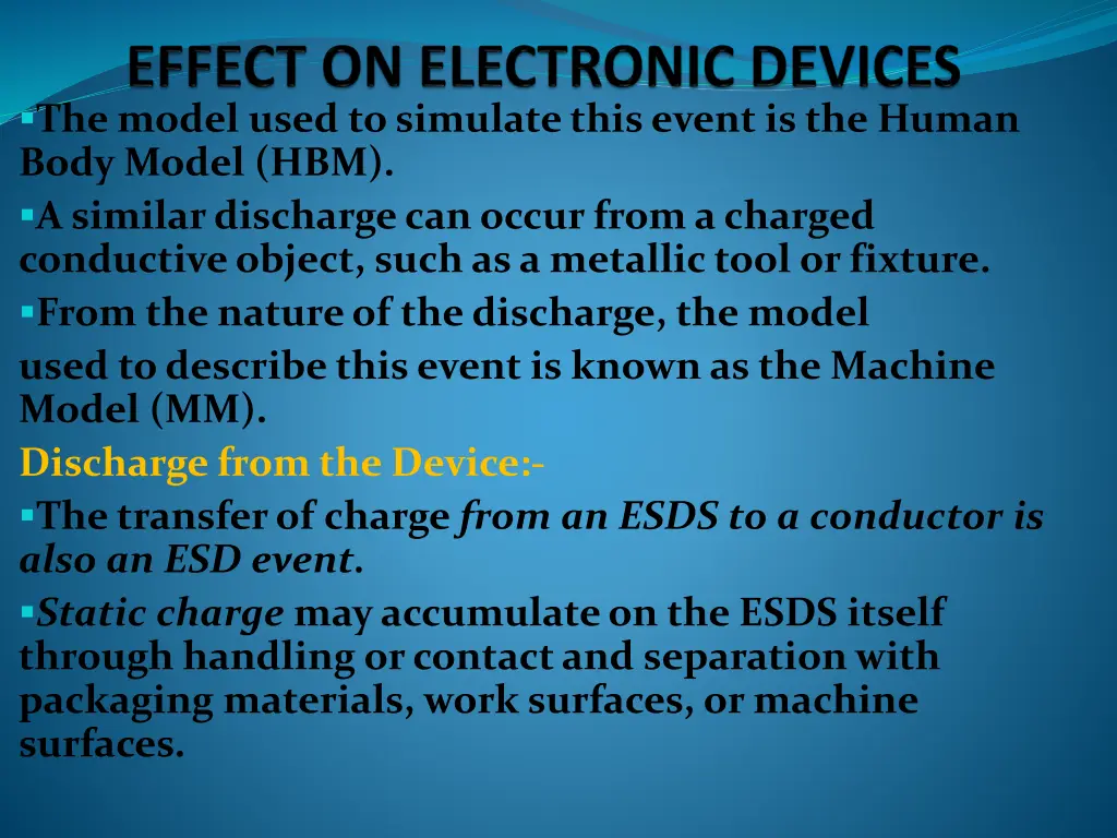 the model used to simulate this event