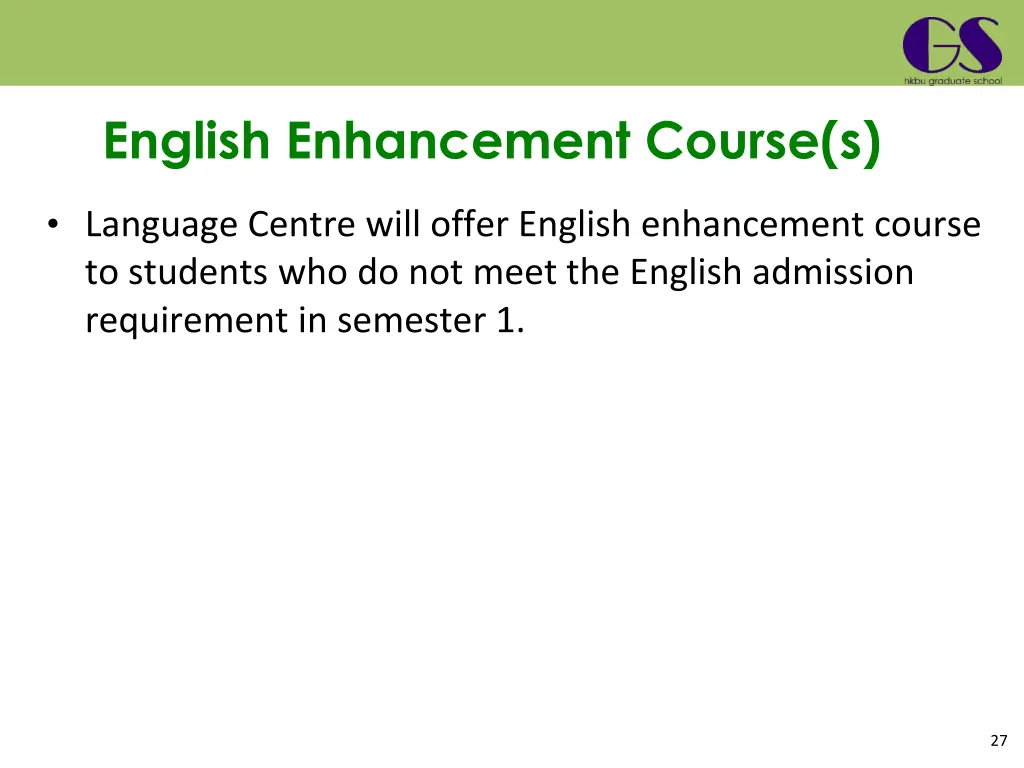 english enhancement course s