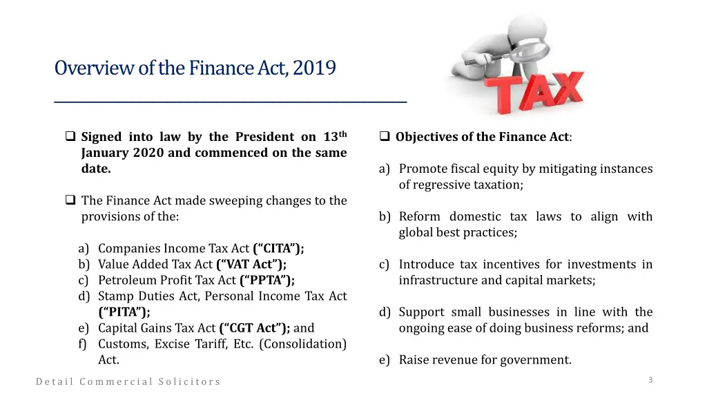 overview of the finance act 2019 signed into