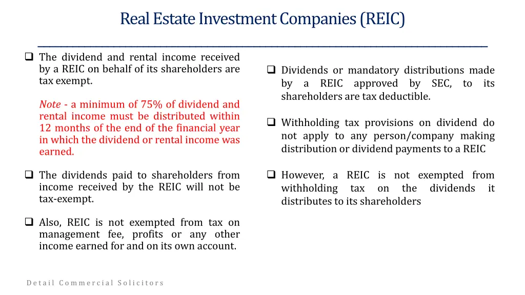 real estate investment companies reic