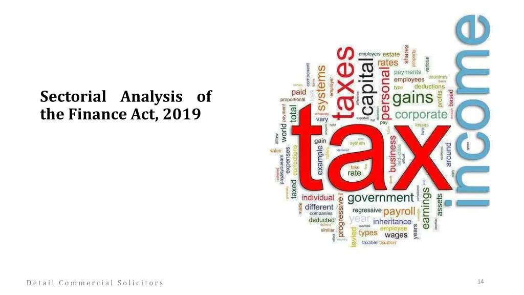 sectorial analysis of the finance act 2019