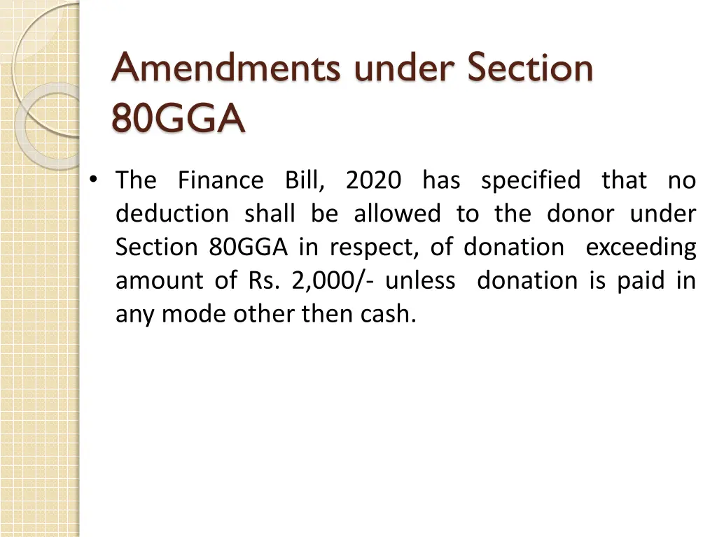 amendments under section 80gga