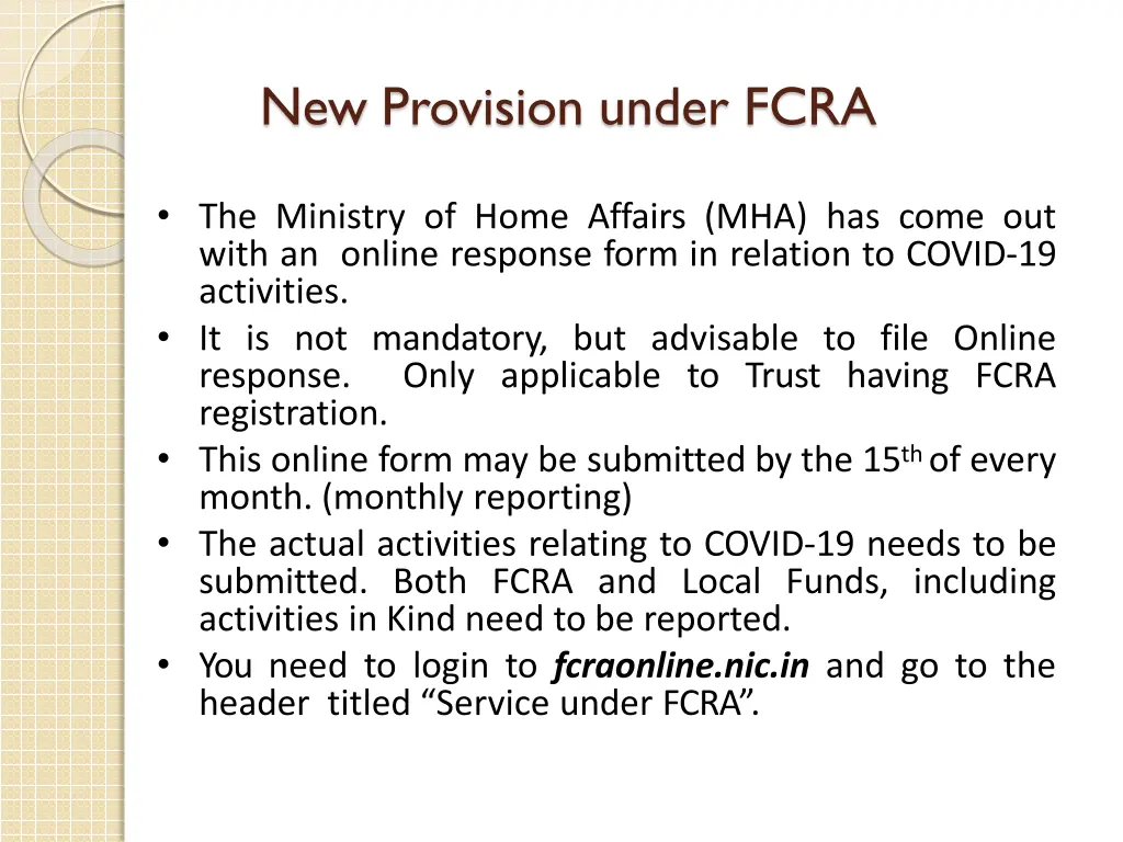 new provision under fcra