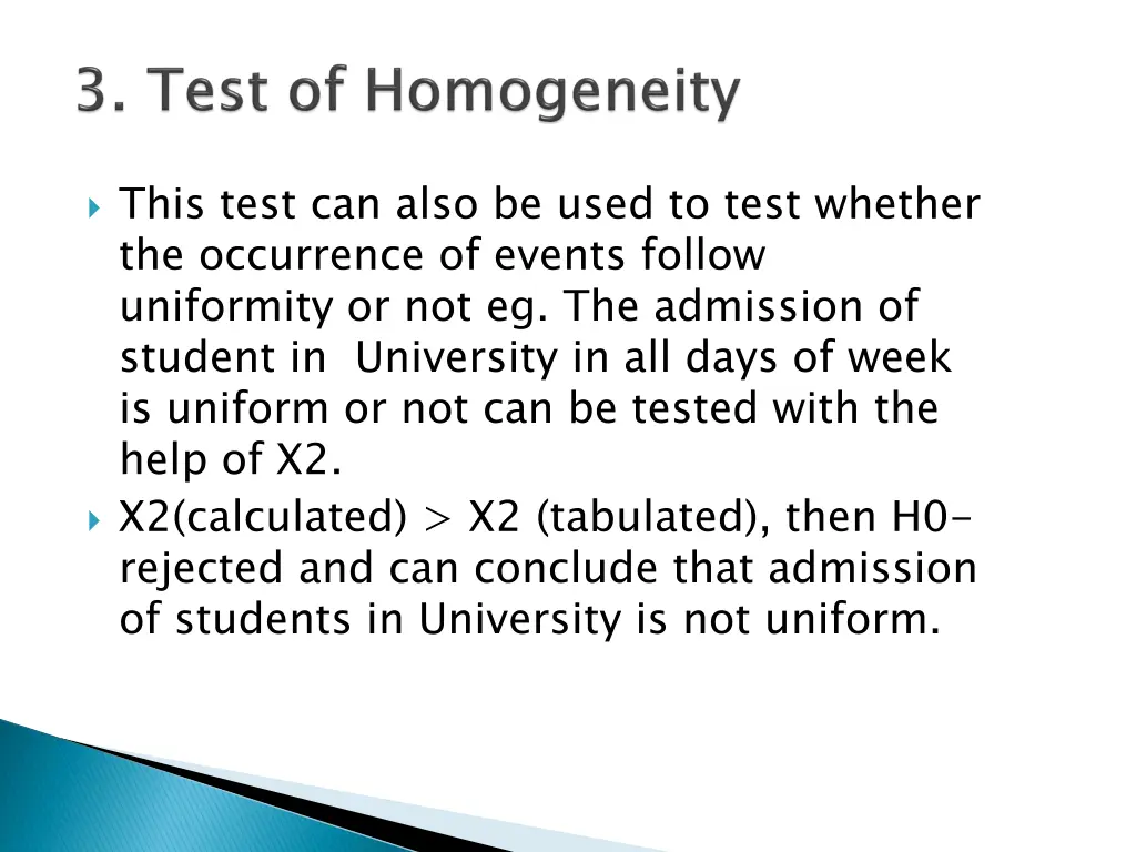 this test can also be used to test whether