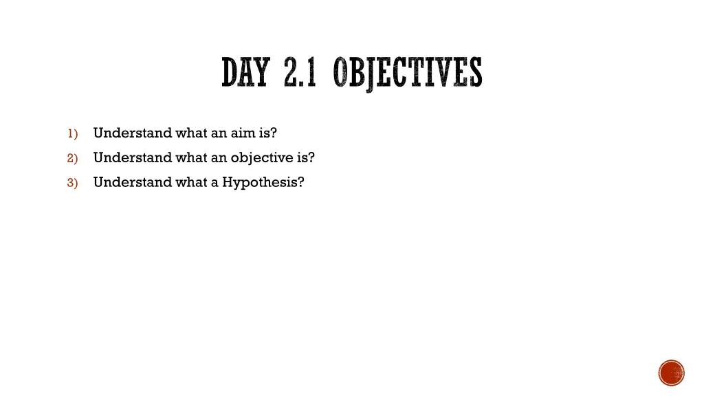 day 2 1 objectives