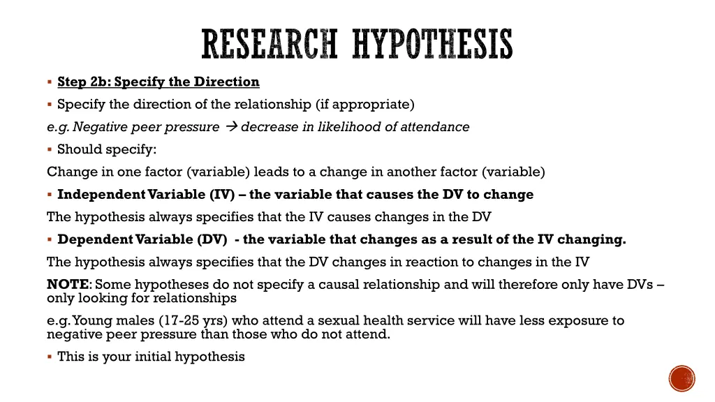 research hypothesis 3