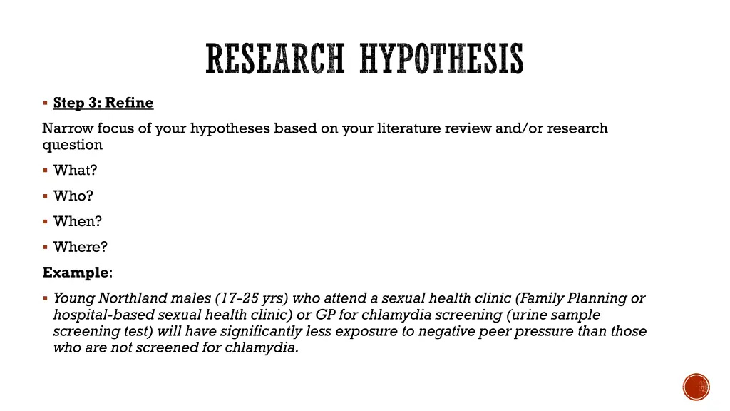 research hypothesis 4