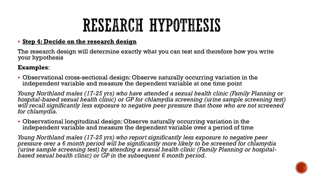 research hypothesis 5