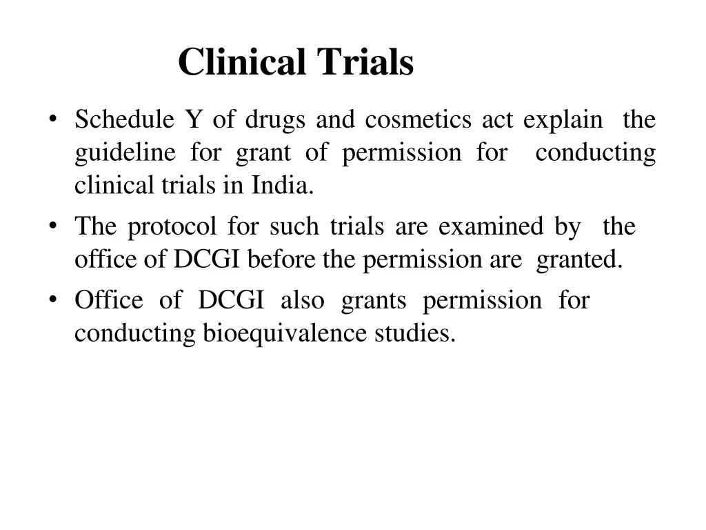 clinical trials