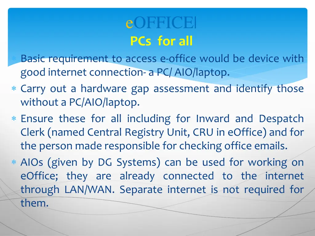 eoffice pcs for all