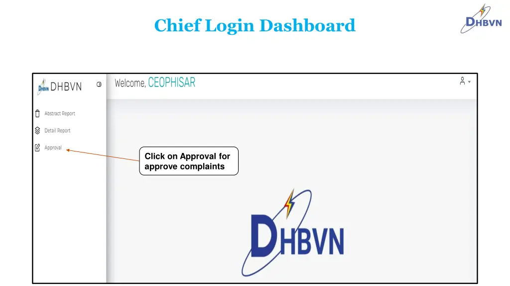 chief login dashboard