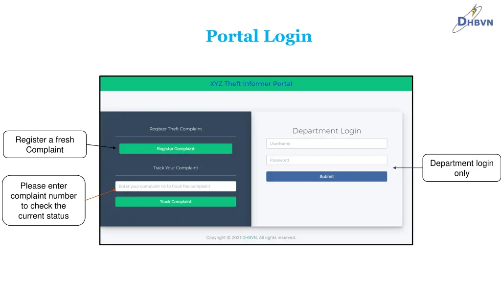 portal login