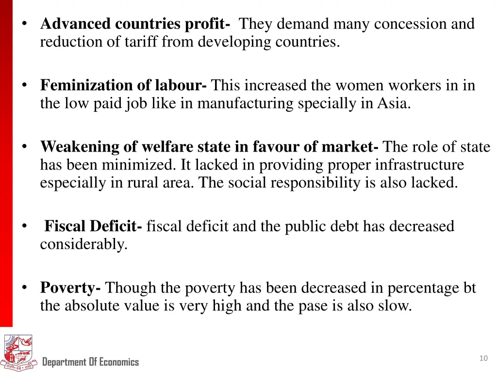 advanced countries profit they demand many