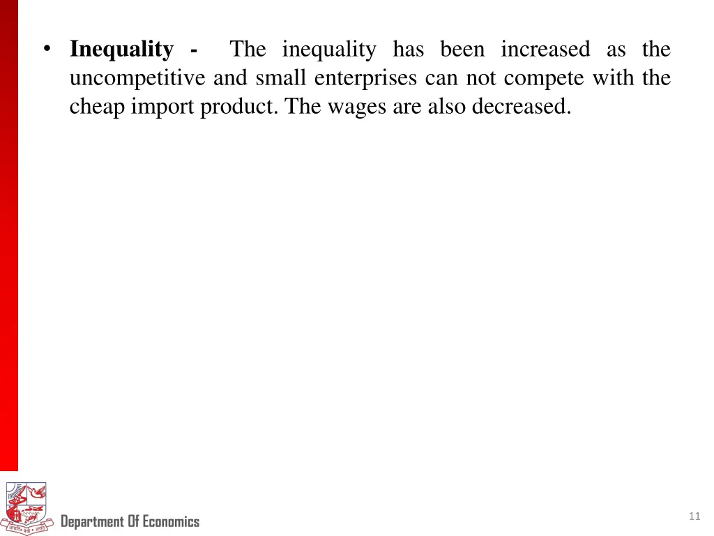 inequality uncompetitive and small enterprises