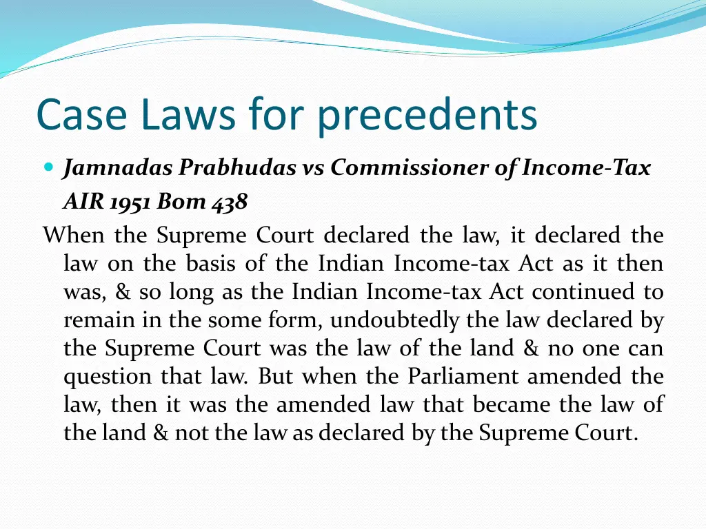 case laws for precedents