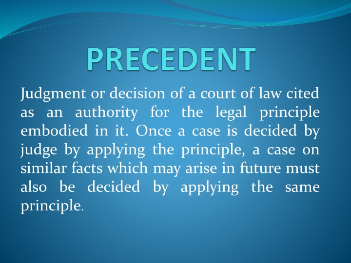 judgment or decision of a court of law cited