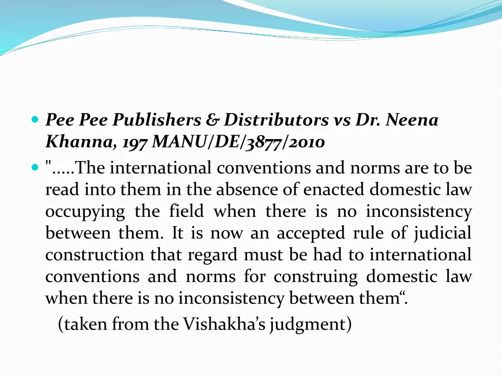 pee pee publishers distributors vs dr neena