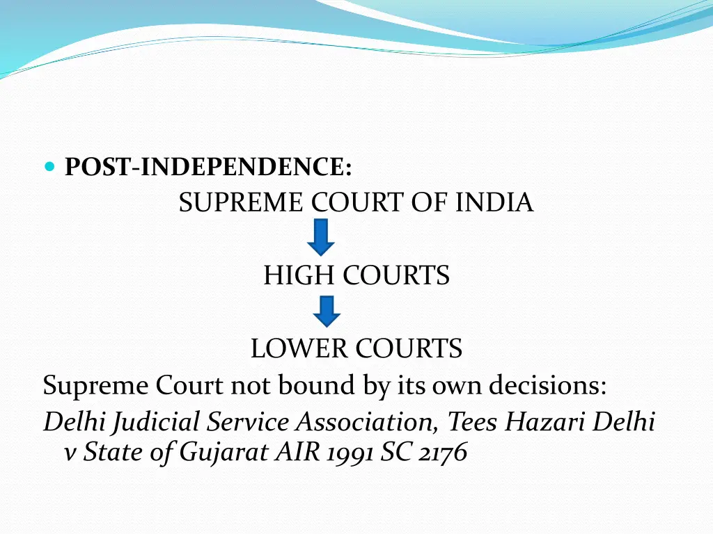 post independence supreme court of india