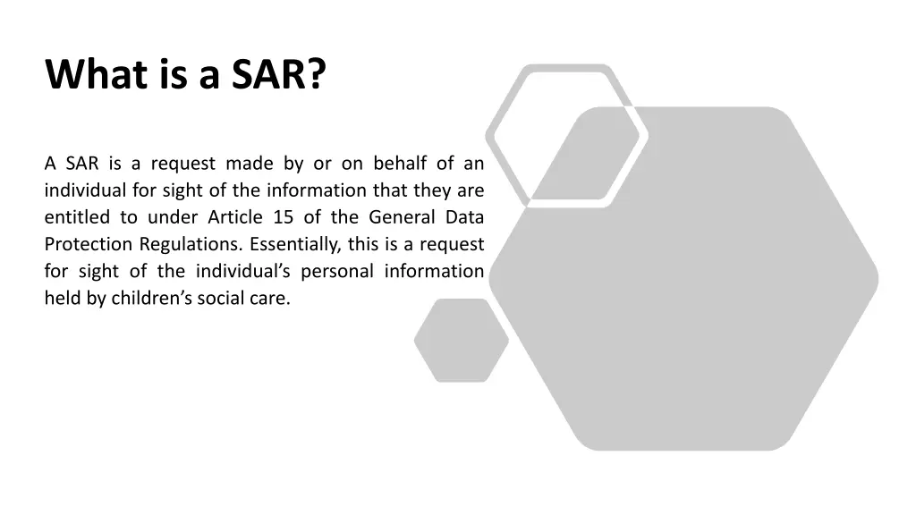 what is a sar